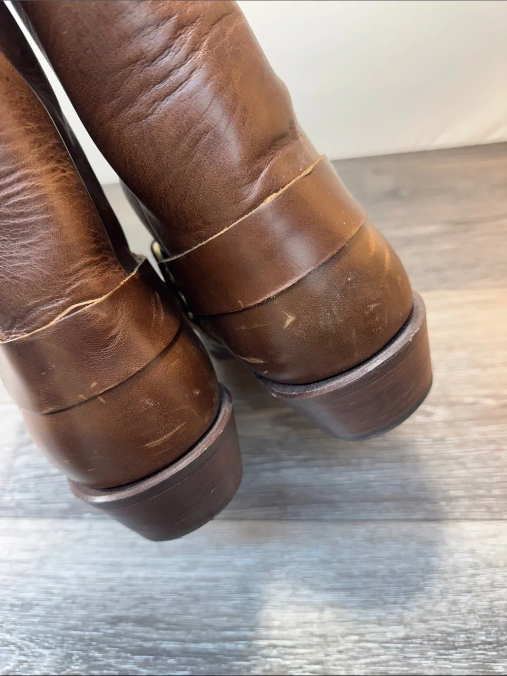 Orvis Dark Brown Leather Harness Boots men’s SZ 12